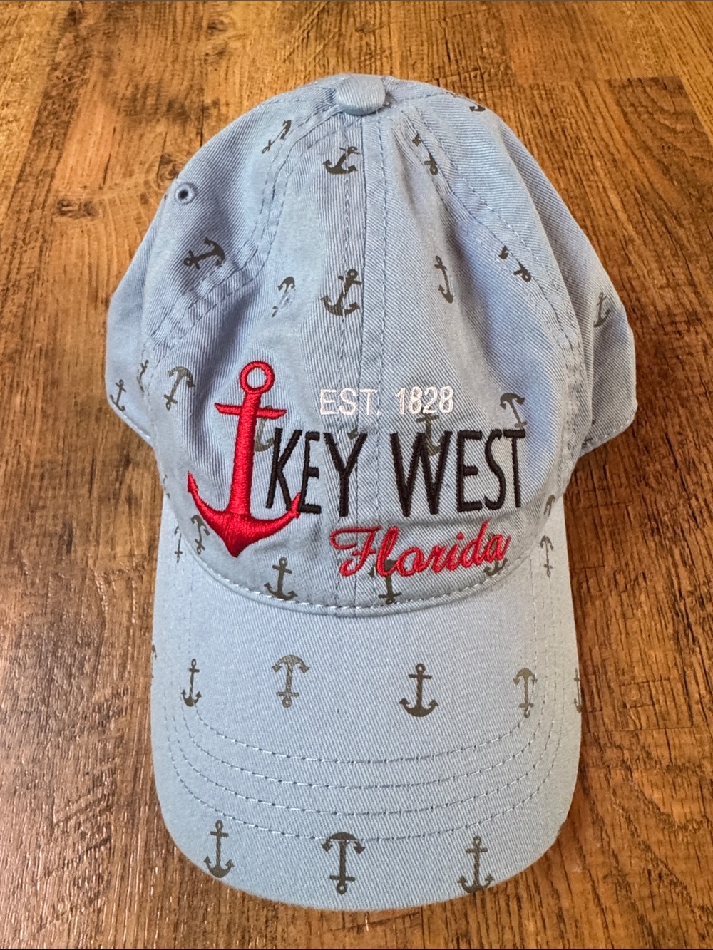 Key West Florida Anchor Cap - Light Blue New ✨
